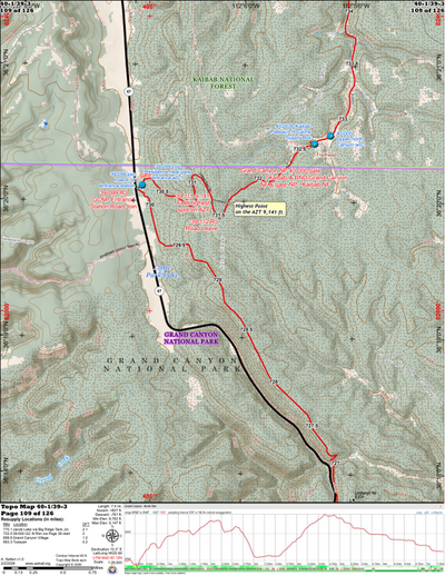 ANST Topo Map 40-1/39-3 Kaibab Plateau South 1 Preview 1