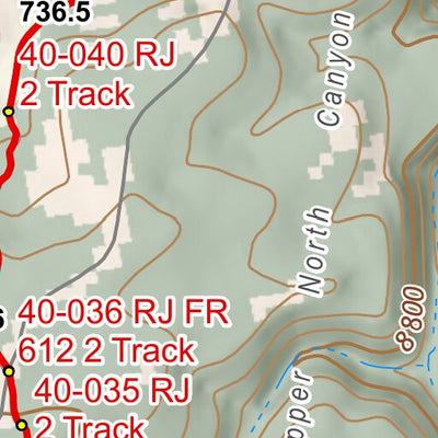 ANST Topo Map 40-2 Kaibab Plateau South 2 Preview 2