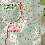 ANST Topo Map 40-2 Kaibab Plateau South 2 Preview 2