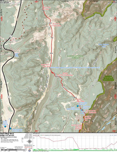 ANST Topo Map 40-3 Kaibab Plateau South 3 Preview 1