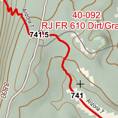 ANST Topo Map 40-3 Kaibab Plateau South 3 Preview 2