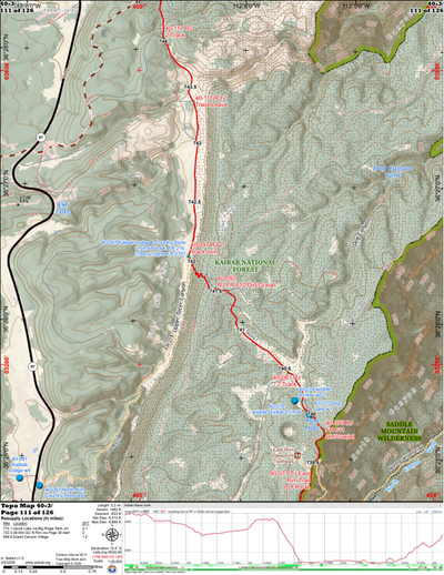 ANST Topo Map 40-3 Kaibab Plateau South 3 Preview 1