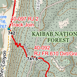 ANST Topo Map 40-3 Kaibab Plateau South 3 Preview 2