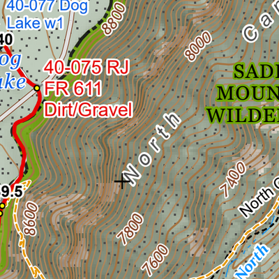 ANST Topo Map 40-3 Kaibab Plateau South 3 Preview 3