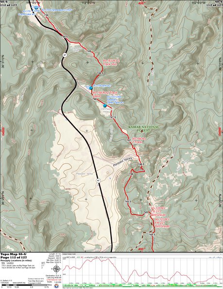 ANST Topo Map 40-4 Kaibab Plateau South 4 a Preview 1