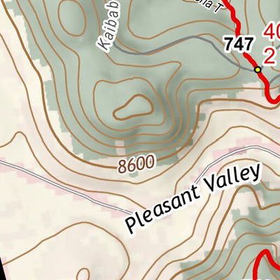 ANST Topo Map 40-4 Kaibab Plateau South 4 Preview 2