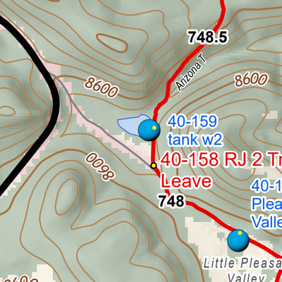 ANST Topo Map 40-4 Kaibab Plateau South 4 Preview 3