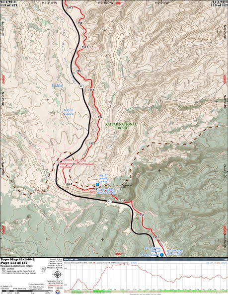 ANST Topo Map 41-1/40-5 Kaibab Plateau Central 1 a Preview 1