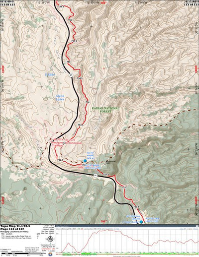 ANST Topo Map 41-1/40-5 Kaibab Plateau Central 1 Preview 1