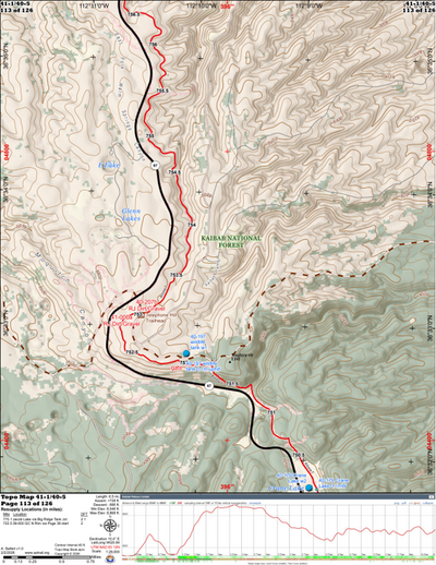 ANST Topo Map 41-1/40-5 Kaibab Plateau Central 1 Preview 1