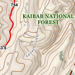 ANST Topo Map 41-1/40-5 Kaibab Plateau Central 1 Preview 2