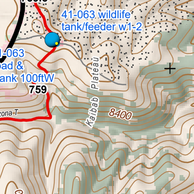 ANST Topo Map 41-2 Kaibab Plateau Central 2 Preview 2