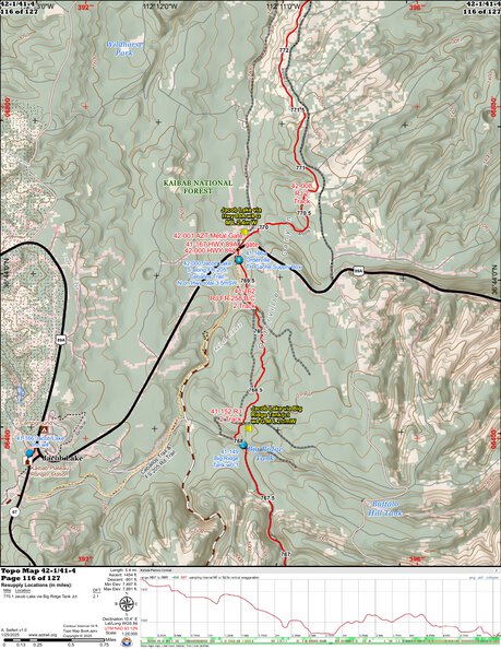 ANST Topo Map 42-1/41-4 Kaibab Plateau North 1 a Preview 1