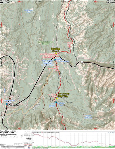 ANST Topo Map 42-1/41-4 Kaibab Plateau North 1 Preview 1