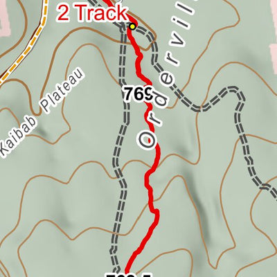 ANST Topo Map 42-1/41-4 Kaibab Plateau North 1 Preview 2