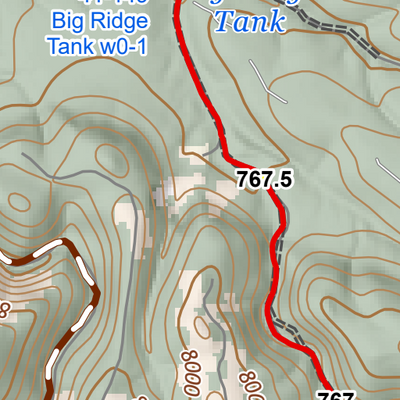 ANST Topo Map 42-1/41-4 Kaibab Plateau North 1 Preview 3