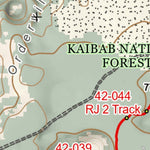 Arizona Trail Association ANST Topo Map 42-2 Kaibab Plateau North 2 digital map