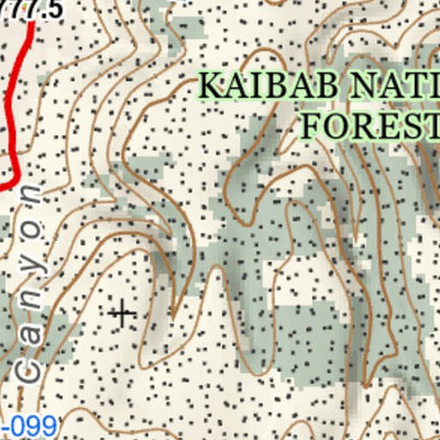 Arizona Trail Association ANST Topo Map 42-3 Kaibab Plateau North 3 a digital map