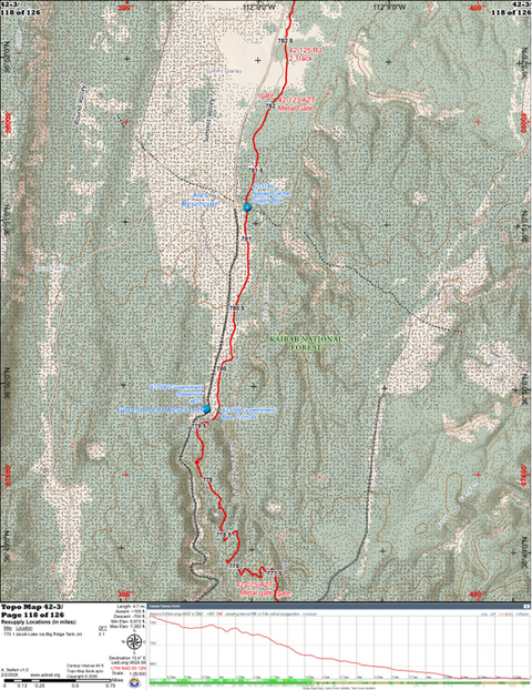 ANST Topo Map 42-3 Kaibab Plateau North 3 Preview 1