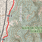 ANST Topo Map 42-3 Kaibab Plateau North 3 Preview 2