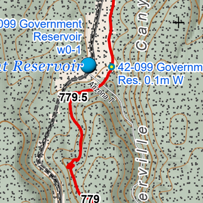 ANST Topo Map 42-3 Kaibab Plateau North 3 Preview 3