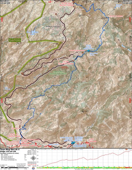 ANST Topo Map Alt11e-1 Pusch Ridge Wilderness Bypass 1 a Preview 1