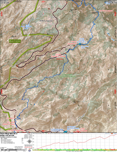 ANST Topo Map Alt11e-1 Pusch Ridge Wilderness Bypass 1 Preview 1