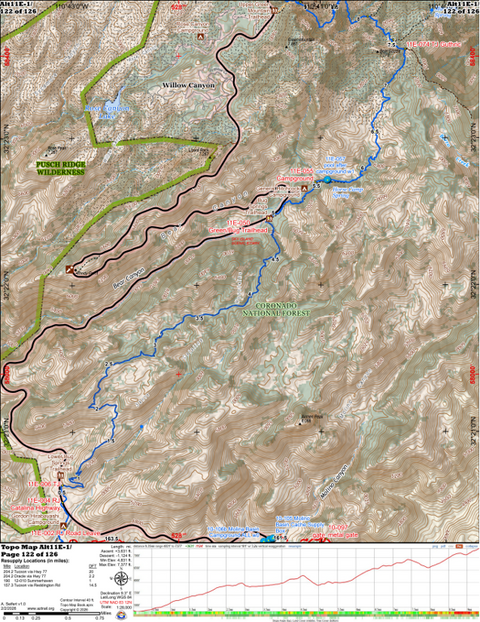 ANST Topo Map Alt11e-1 Pusch Ridge Wilderness Bypass 1 Preview 1