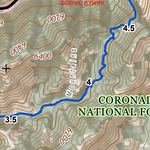 ANST Topo Map Alt11e-1 Pusch Ridge Wilderness Bypass 1 Preview 2