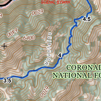 ANST Topo Map Alt11e-1 Pusch Ridge Wilderness Bypass 1 Preview 2