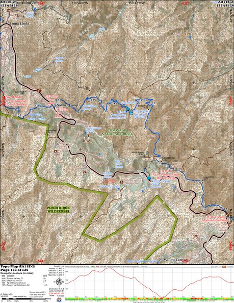 ANST Topo Map Alt11e-2 Pusch Ridge Wilderness Bypass 2 a Preview 1