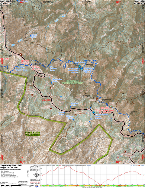 ANST Topo Map Alt11e-2 Pusch Ridge Wilderness Bypass 2 Preview 1
