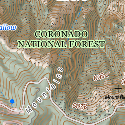 ANST Topo Map Alt11e-2 Pusch Ridge Wilderness Bypass 2 Preview 2