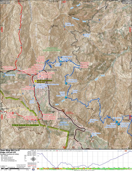 ANST Topo Map Alt11e-3 Pusch Ridge Wilderness Bypass 3 a Preview 1