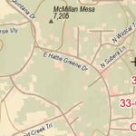 Arizona Trail Association ANST Topo Map Alt33-2 Flagstaff 2 digital map
