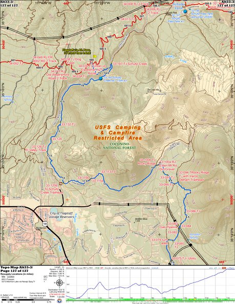 ANST Topo Map Alt33-3 Flagstaff 3 Preview 1