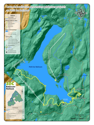 Association sportive Batiscan-Neilson inc. / Zec Batiscan-Neilson Sentier Petit Batiscan Zec Batiscan-Neilson digital map