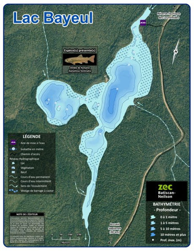 Association sportive Batiscan-Neilson inc. / Zec Batiscan-Neilson Zec Batiscan-Neilson / Lac Bayeul digital map