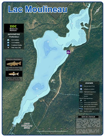 Association sportive Batiscan-Neilson inc. / Zec Batiscan-Neilson Zec Batiscan-Neilson / Lac Moulineau digital map