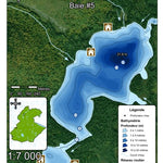 Association sportive Miguick Bathymétrie lac des Passes - Baie #5 - zec Rivière-Blanche digital map