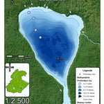 Association sportive Miguick Bathymétrie lac Desonos - zec Rivière-Blanche digital map