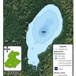 Association sportive Miguick Bathymétrie lac du Printemps - zec de la Rivière-Blanche digital map