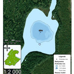 Association sportive Miguick Bathymétrie lac Pépon - zec de la Rivière-Blanche digital map