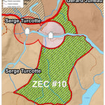 Association sportive Miguick Carte des zones de chasse - Zone ZEC #10 digital map