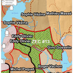Association sportive Miguick Carte des zones de chasse - Zone ZEC #13 digital map