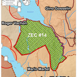 Association sportive Miguick Carte des zones de chasse - Zone ZEC #14 digital map
