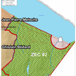 Association sportive Miguick Carte des zones de chasse - Zone ZEC #2 digital map