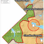 Association sportive Miguick Carte des zones de chasse - Zone ZEC #5 digital map