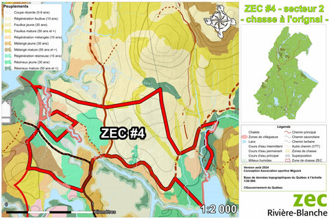 ZEC de la Rivière-Blanche, chasse à l'orignal Zone 4 - secteur 2 Preview 1