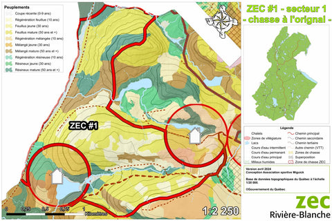 ZEC de la Rivière-Blanche, chasse à l'orignal Zone 1 - secteur 1 Preview 1